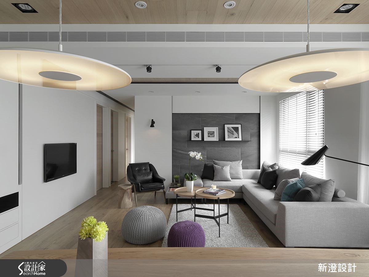 以黑灰白时尚，形塑172平简约北欧风居宅